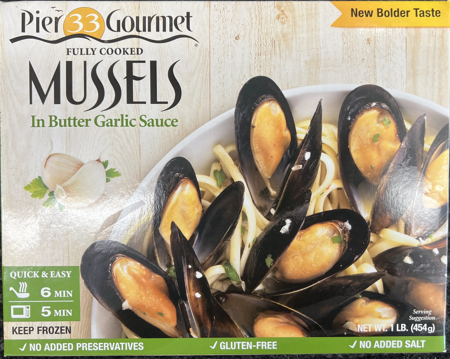 Mussels- Fully Cooked- Butter Garlic