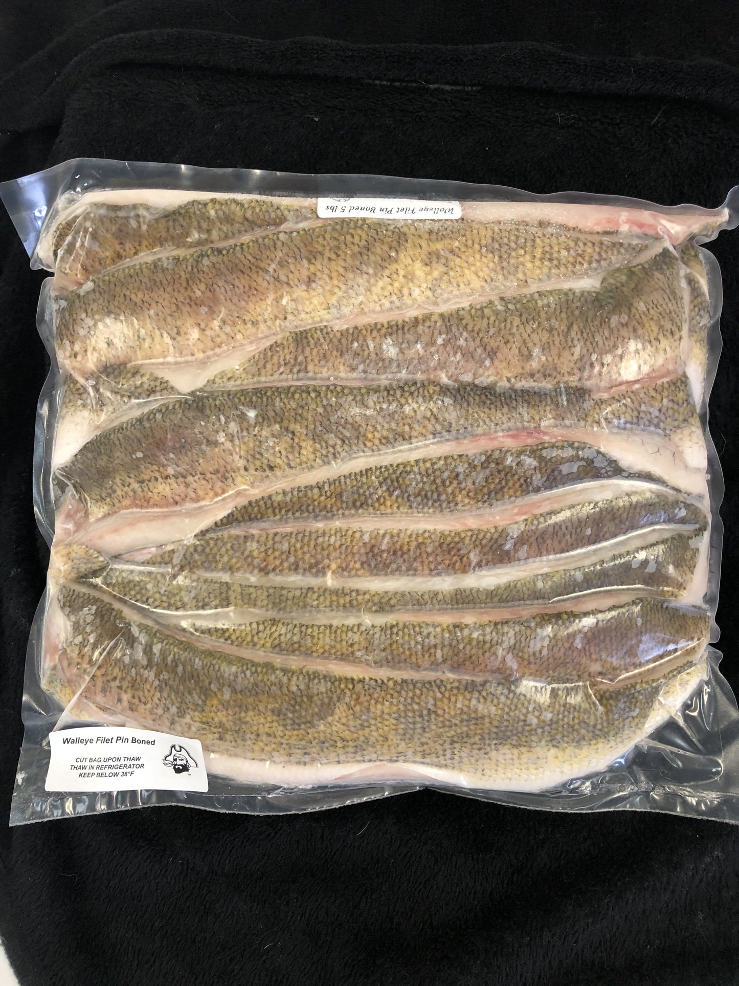 Bulk Walleye Fillets - Boneless - 5 lbs