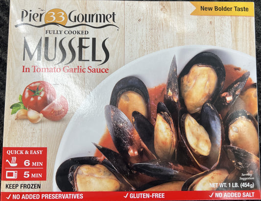 Mussels- Fully Cooked- Tomato Garlic