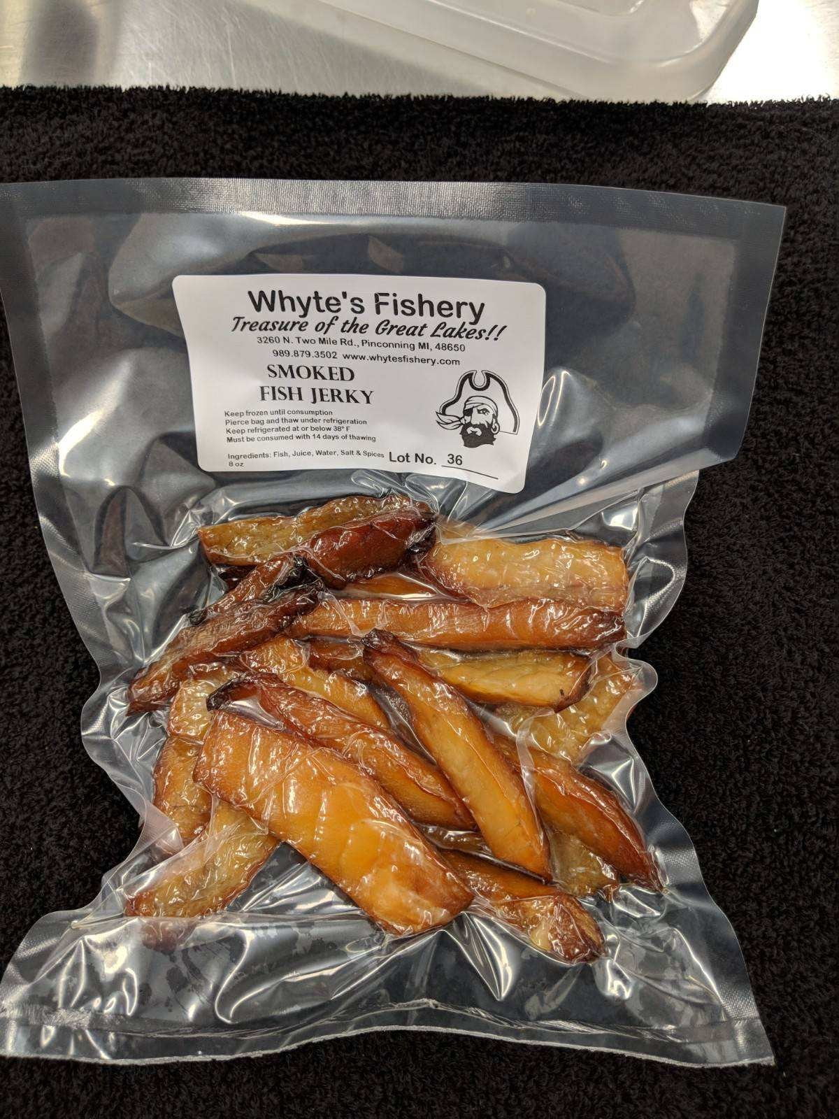 Whyte's Smoked Fish Jerky Package